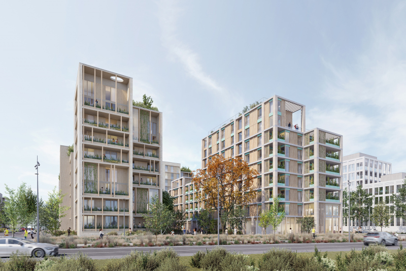 Illustration - Perspective depuis la rue Simone Veil