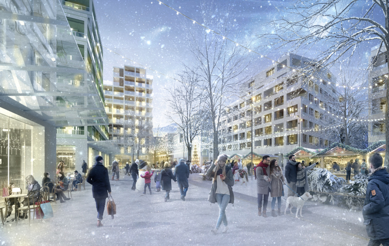 Illustration - La nouvelle place, support d’accueil à des manifestions temporaires