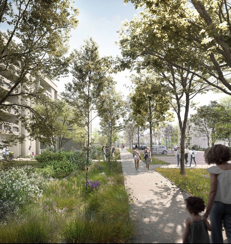 Illustration - Perspective depuis la voie nouvelle - perspective ©lylo