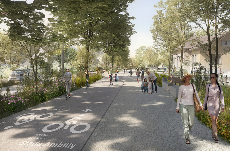 Illustration - Perspective sur la rue de la Paix ©Lylo