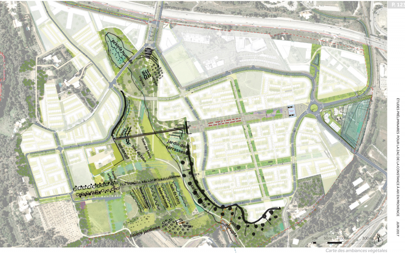 Illustration - Schéma de principe des lieux du parc