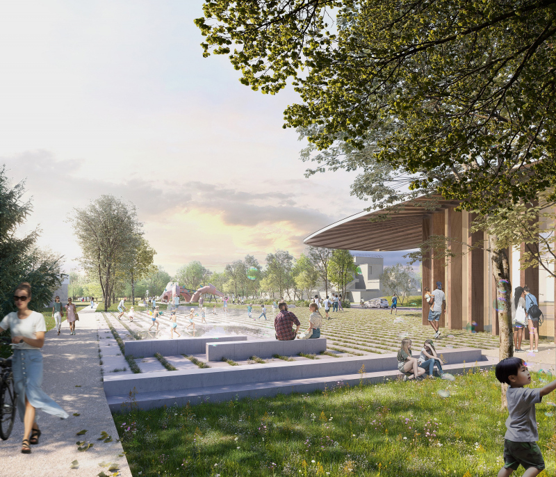 Illustration - Perspective depuis le mail ludique - perspective ©lylo