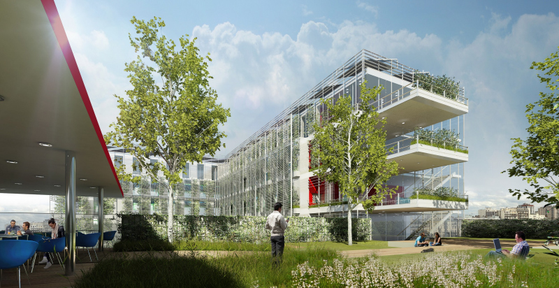 Illustration - Lieu de convivialité en roof-top