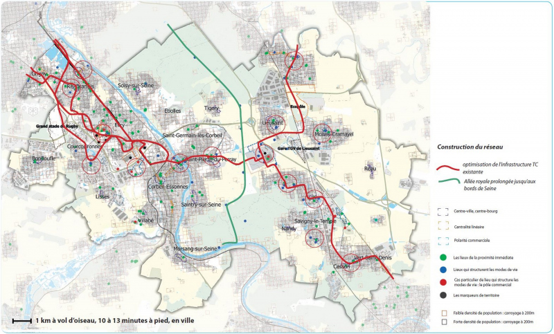 Illustration - Une armature de transport à la grande échelle