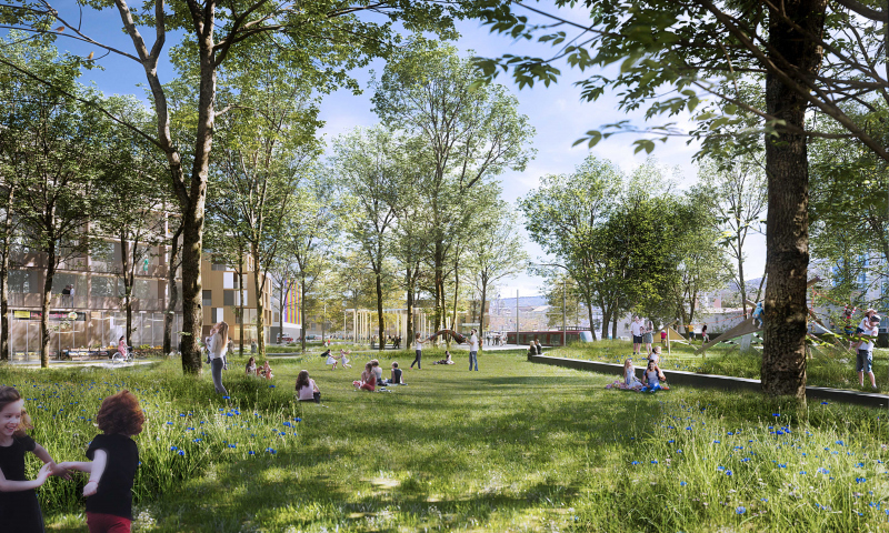 Illustration - La place jardin