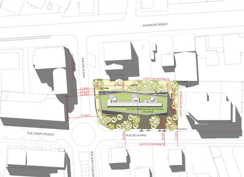 Illustration - Plan des masses 