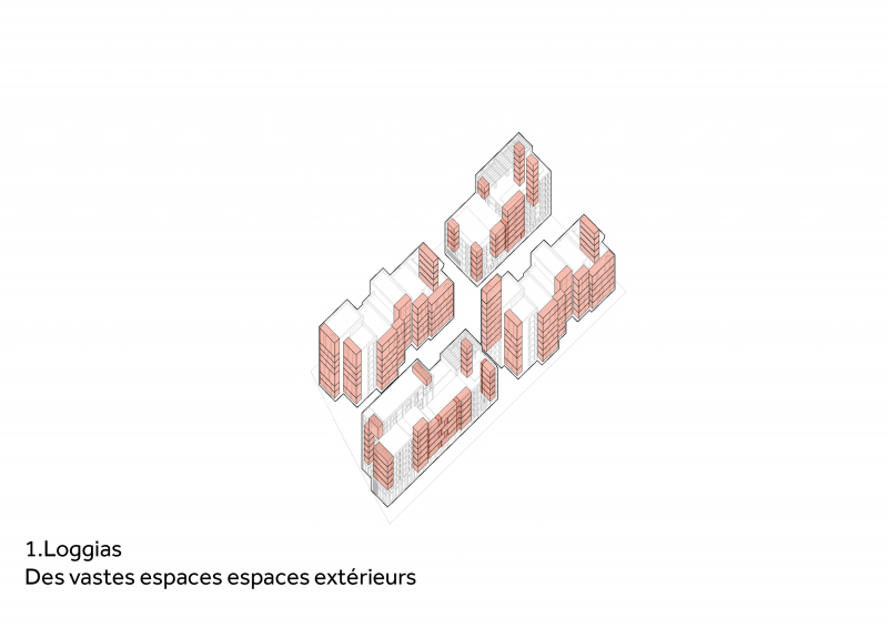 Illustration - Schéma loggias