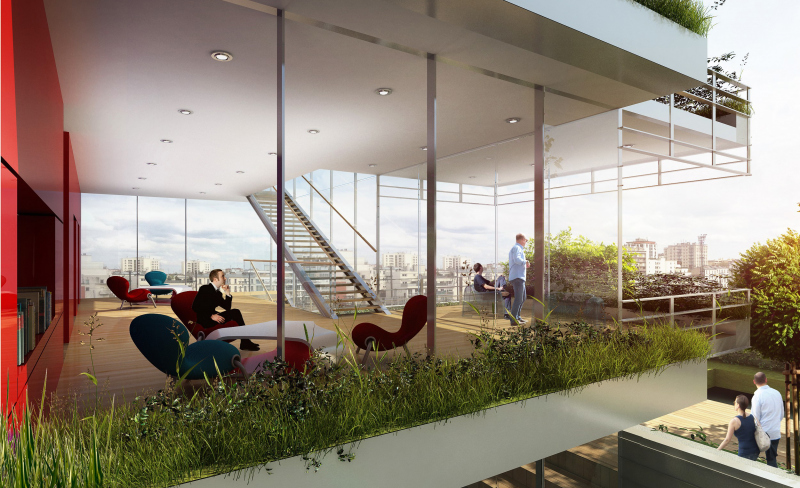 Illustration - Les circulations verticales sont des lieux de convivialité