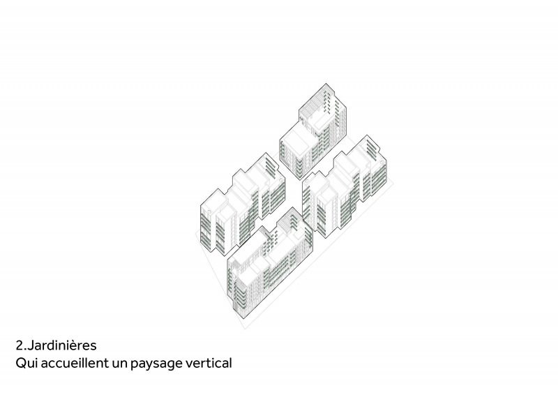 Illustration - Schéma jardinières