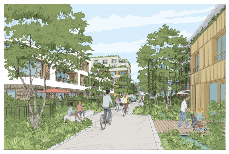 Illustration - Vue d’une venelle