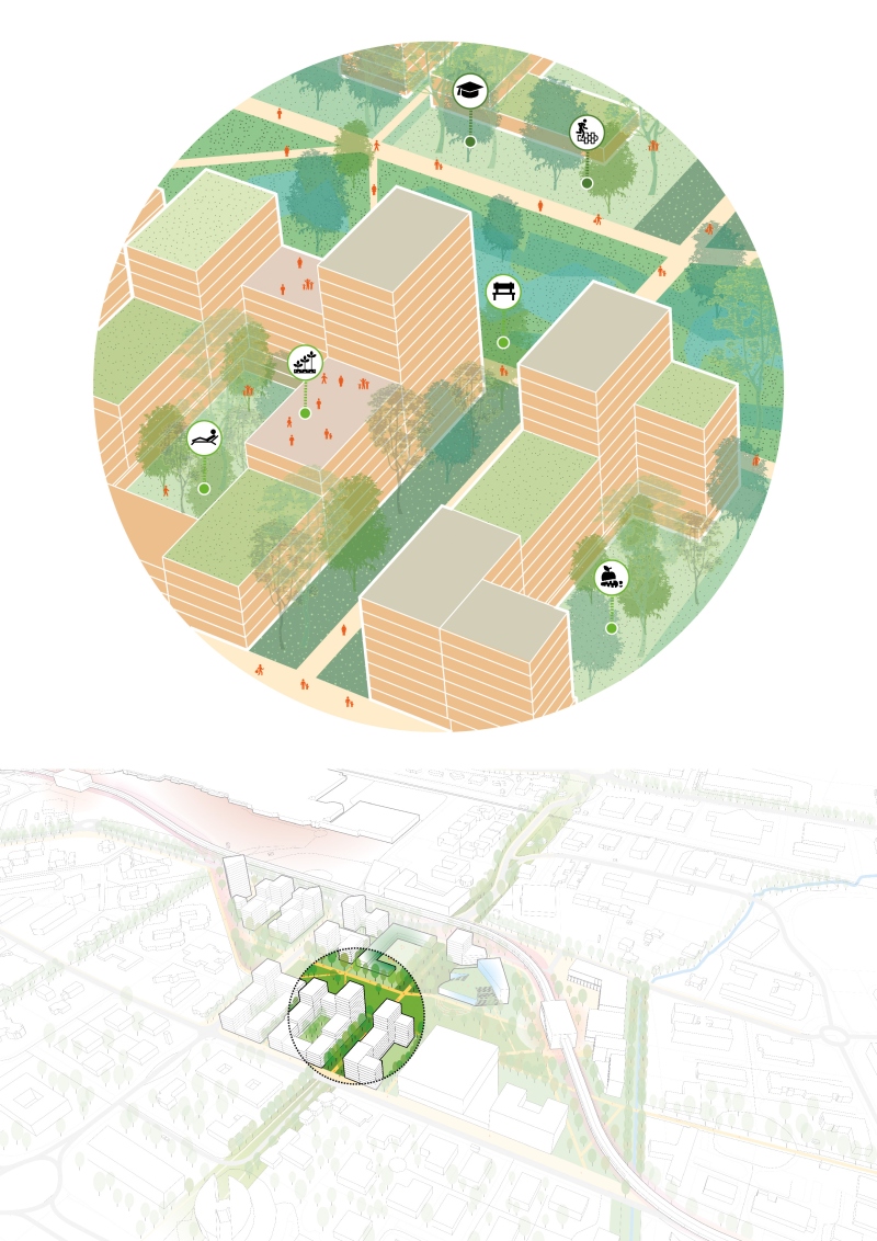 Illustration - Des quartiers habités