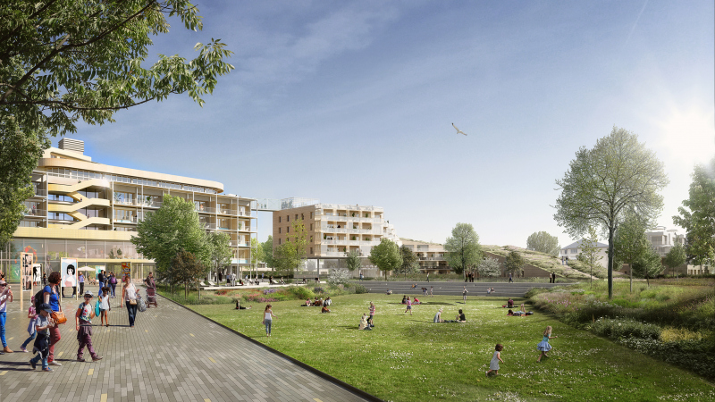 Illustration - Le jardin ouvert sur l’horizon et la montée