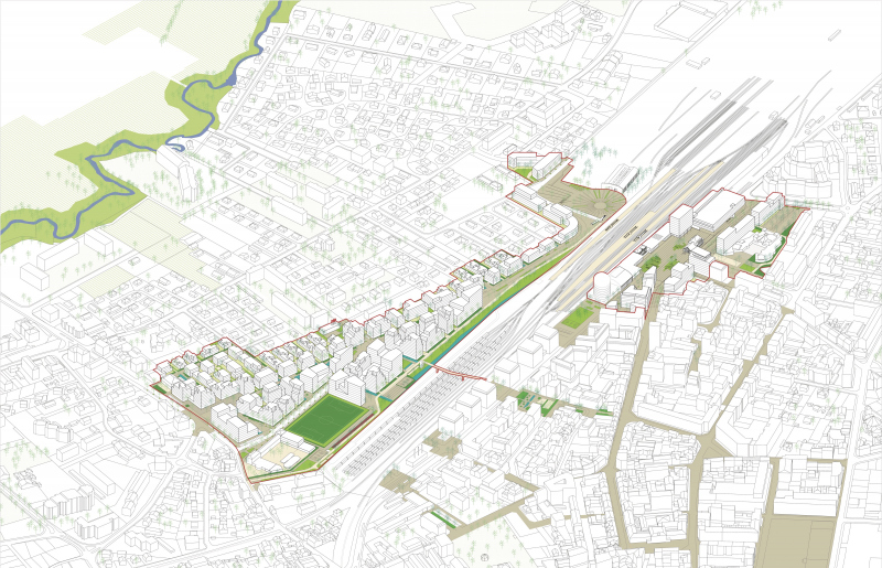 Illustration - Vue axonométrique du projet