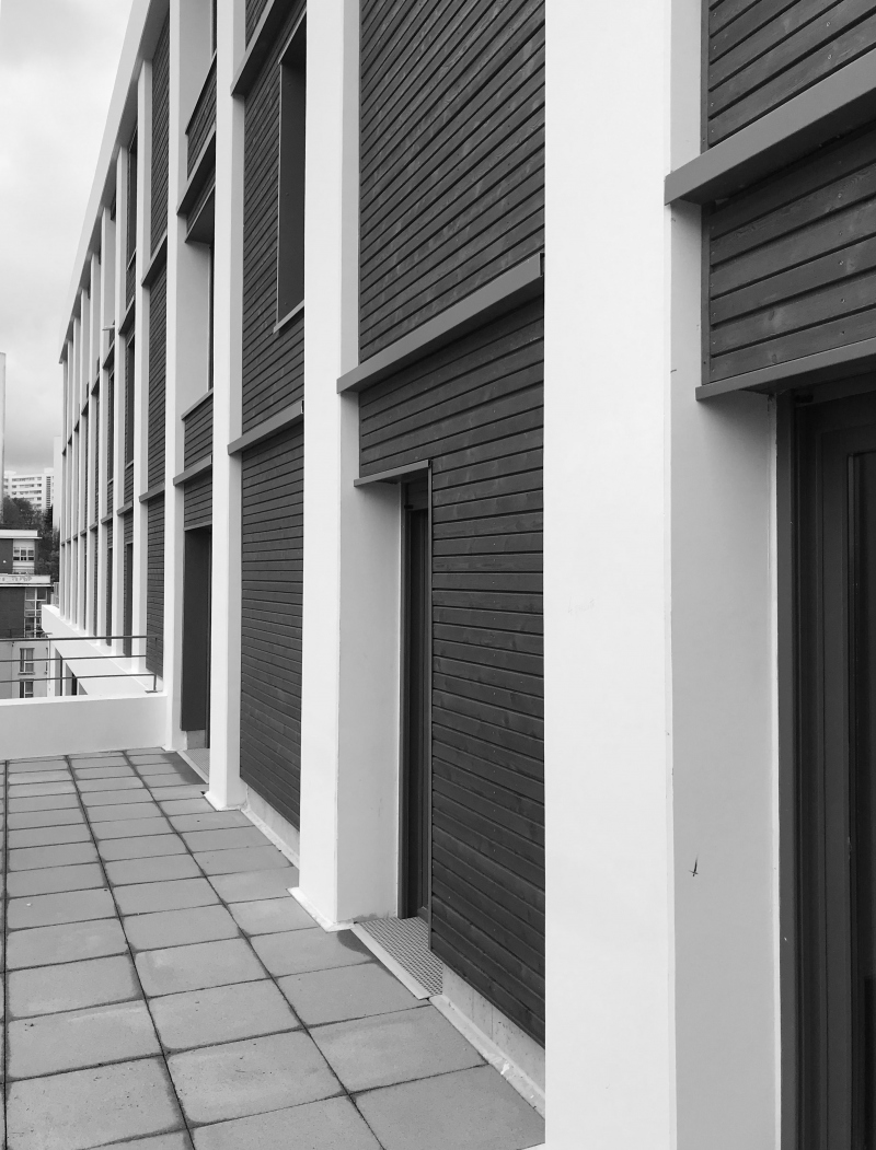 Illustration - Terrasse privative et façade MOB