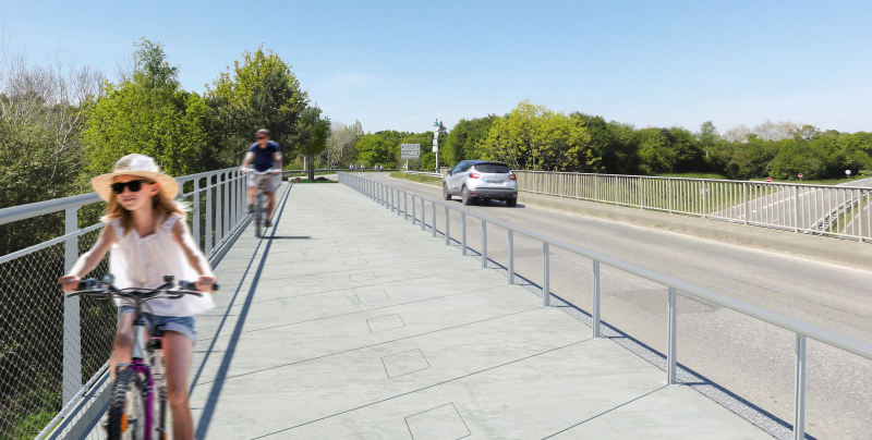 Illustration - Vue depuis la future passerelle