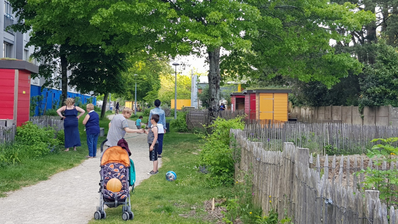 Illustration - Les jardins du Jamet au coeur du quartier Bellevue (photo 2018)