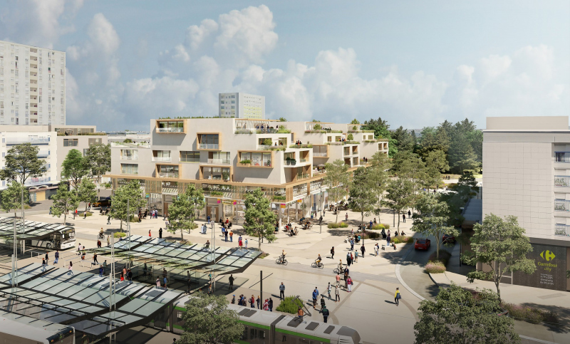 Illustration - Vue de la place Mendès France