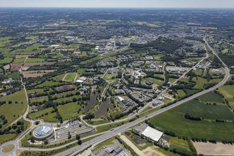 Illustration - Vue aérienne du site