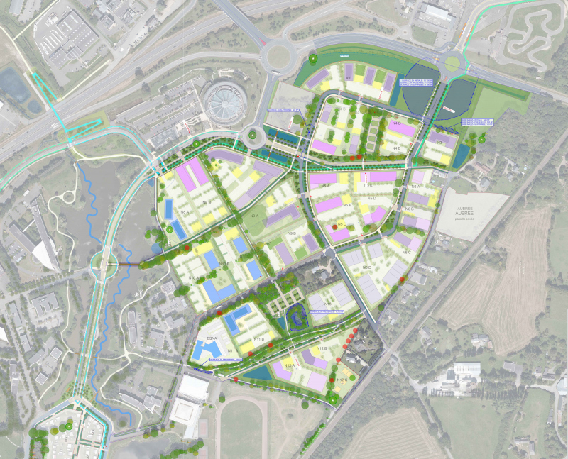 Illustration - Plan du secteur Nord au stade études préliminaires
