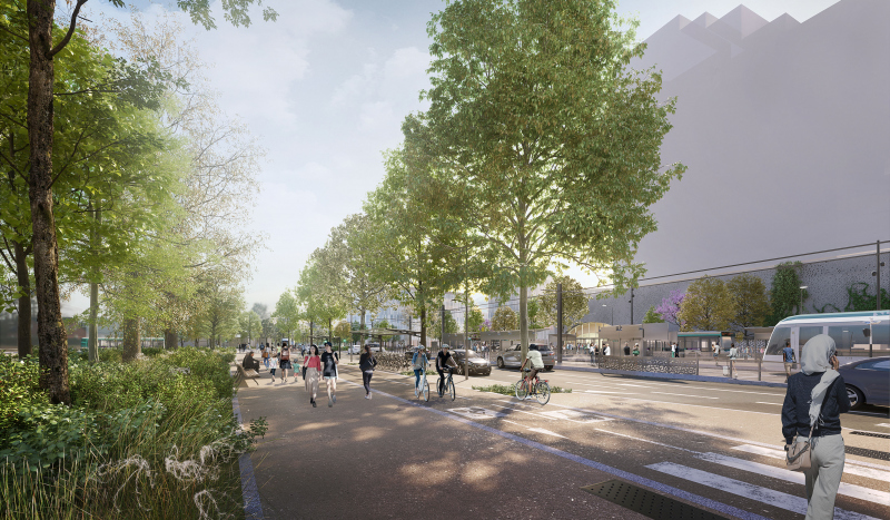 Illustration - Le long de la rue Saint-Denis