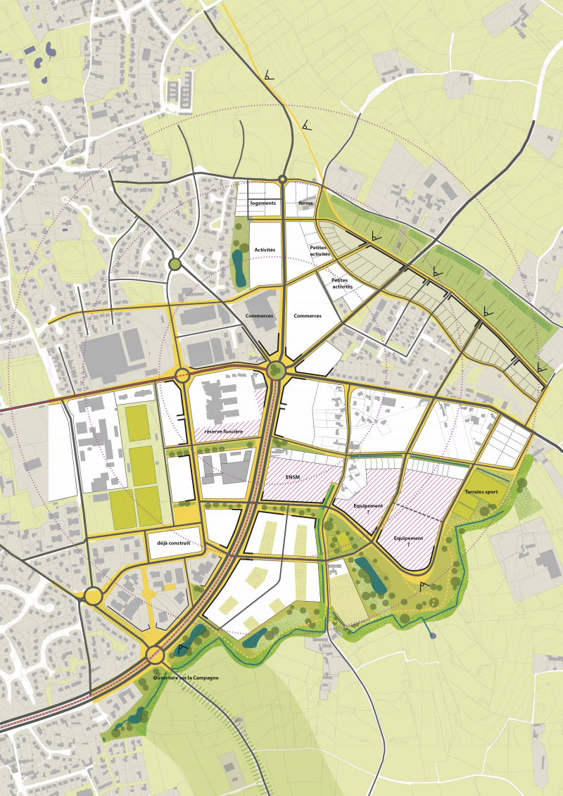 Illustration - Focus Lisière Est – projet Campus
