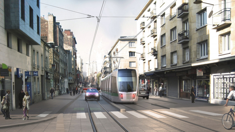 Illustration - Perspective sur secteur urbain contraint