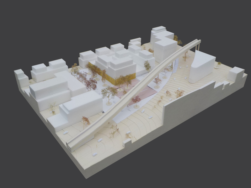 Illustration - Maquette d’étude : la Place de l’Ombrière