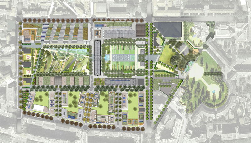 Illustration - Plan de masse avec jardin