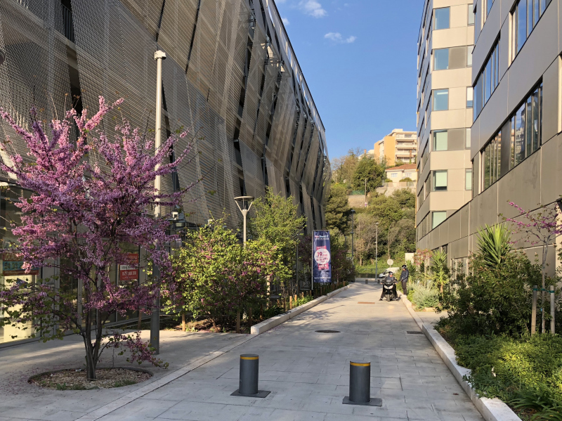 Illustration - Vue sur les coteaux depuis une venelle