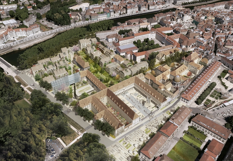 Illustration - Vue aérienne sud 