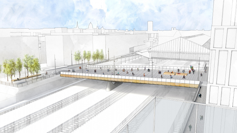 Illustration - Vue depuis un des immeubles de la ZAC