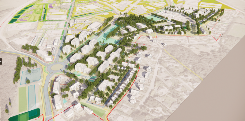 Illustration - Maquette du secteur Sud