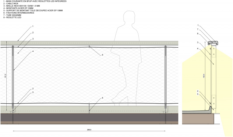 Illustration - Détail du garde-corps