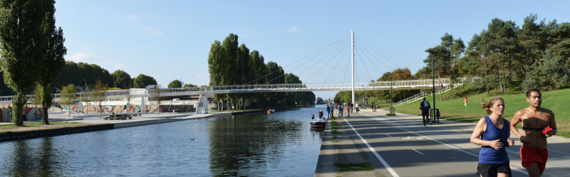 Illustration - Vue depuis le canal côté parc